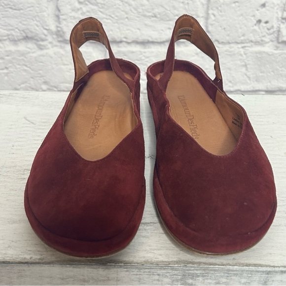 L’AmourDesPieds Cypris Maroon Suede Ballet Flats - Picture 11 of 16